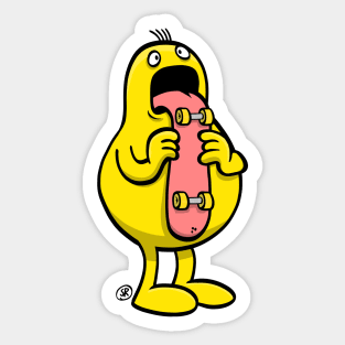 Skate tongue (Yellow) Sticker